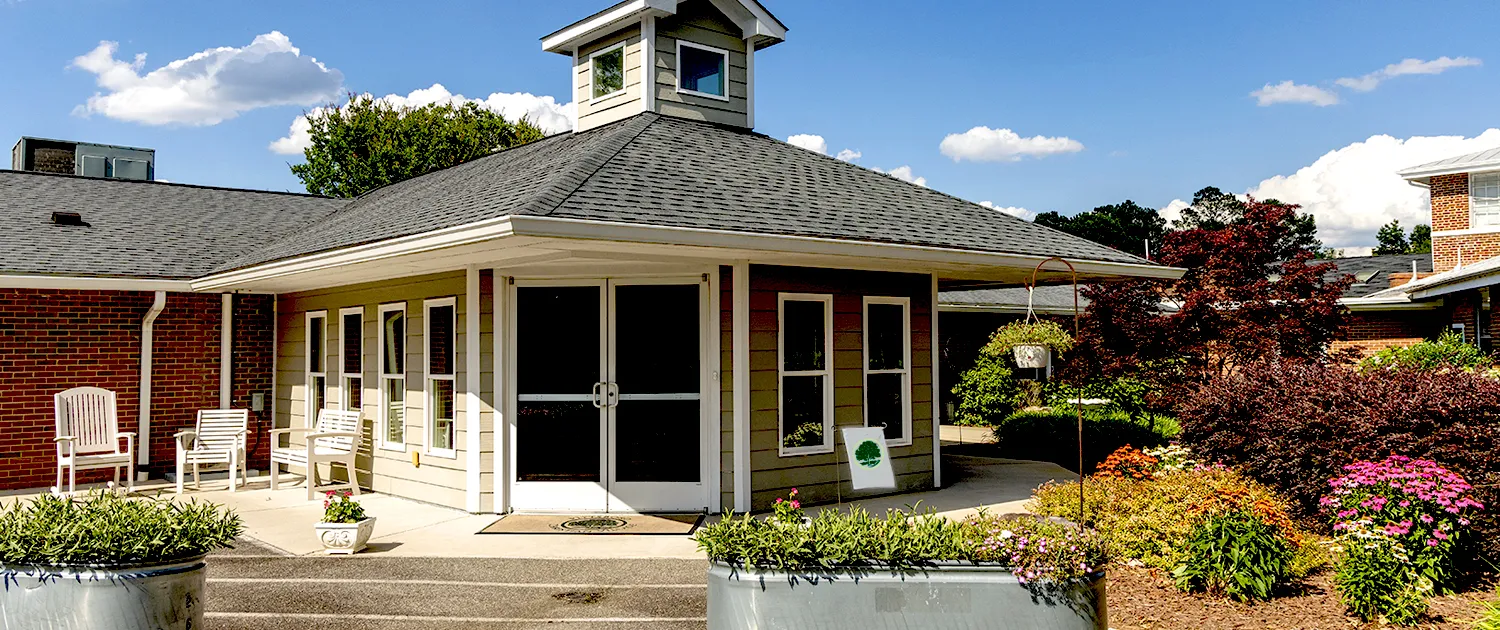 The Care Home entrance at Pittsboro Christian Village